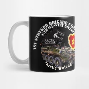 1st Stryker Bde - 25th ID - Arctic Wolves - White w Stryker Mug